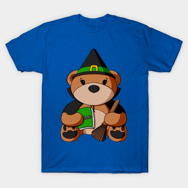 Witch Teddy Bear T-Shirt by Alisha Ober Designs